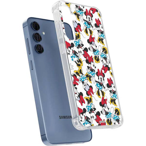 Disney Minnie Mouse Rockin Minnie Pattern Galaxy A35 5G Clear Case